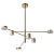Люстра на штанге Arte Lamp STANLEY A2476PL-40PB