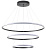 Светильник ZORTES RINGOLIGHT ZRS.33321.75C, Мощность - 75Вт, Тип лампы: LED, В - 1500мм / Ш - ø200/ø400/ø600мм