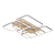 7676-164W-Wh Люстра светодиодная диммируемая потолочная белая (с пультом) ELVAN- витринный образец от интернет магазина Elvan.ru