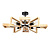 Люстра на штанге Arte Lamp BRUSSELS A8030PL-8BK