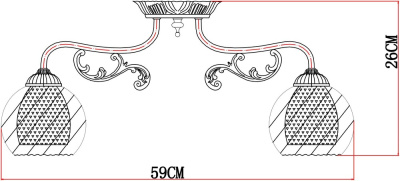 Потолочная люстра Arte Lamp CHARLOTTE
