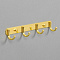 367-4G Планка 4 крючка золото от интернет магазина Elvan.ru