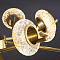 4664/10-80W-Gl Люстра светодиодная потолочная золото от интернет магазина Elvan.ru