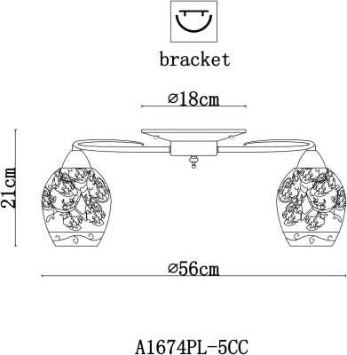 Потолочная люстра Arte Lamp GEMMA