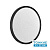 7662/32L MITRA LED SN 090 Светильник пластик/белый/черный LED 32Вт 3000/4000K D400 IP40 OMEGA BLACK