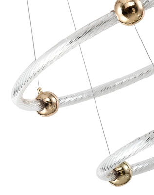 Светильник ZORTES AURALIA ZRS.57790.94, Мощность - 94Вт, Тип лампы: LED, В - 1500мм/750мм / Ш - ø600/400мм