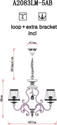 Подвесная люстра Arte Lamp CHARM