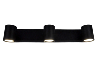 2410/3-GU10-Bk Светильник накладной черный от интернет магазина Elvan.ru