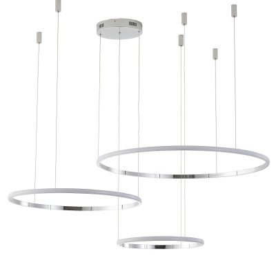 Светильник ZORTES RINGOLIGHT ZRS.33322.75F, Мощность - 75Вт, Тип лампы: LED, В - 1500мм / Ш - ø200/ø400/ø600мм