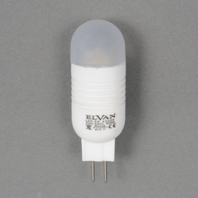 G5.3-220V-3W-6400K 1LED Лампа LED (шарик) от интернет магазина Elvan.ru