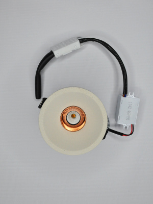 110224D-4,2W-3000K-MlCo Светильник светодиодный встраиваемый молочный+медь от интернет магазина Elvan.ru