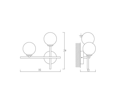 Бра Arte Lamp BOLLA-PICCOLO