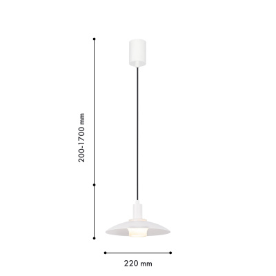4274-1P, подвес, D220xH200/1700, 1xG9x40W, excluded