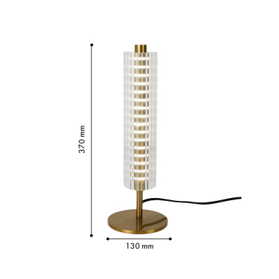 4489-1T, настольный светильник, D130xH370, LEDx5W, 150LM, 4000K, included, switch