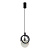 5422/17L HIGHTECH ODL_EX25 105 черный/металл/алебастр Подвес LED 17W 3000K 986Лм MERCURY