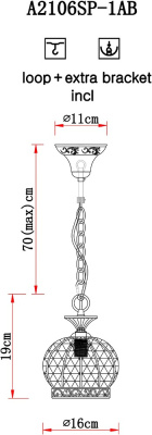 Подвесной светильник Arte Lamp VENEZIA