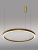 5369-60W-3000K-MtGl Люстра подвесная светодиодная матовое золото ELVAN- витринный образец от интернет магазина Elvan.ru