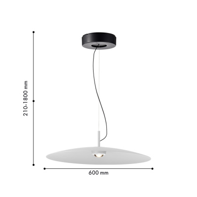 4410-2P, подвес, D600xH210/1800, LEDx12W, 1050LM, 4000K, IP20, included