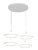 155/4x21W-4000K Люстра светодиодная подвесная белая круглое основание (с пультом) ELVAN от интернет магазина Elvan.ru
