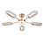 Потолочная люстра ARTE LAMP OVALE A2489PL-5GO