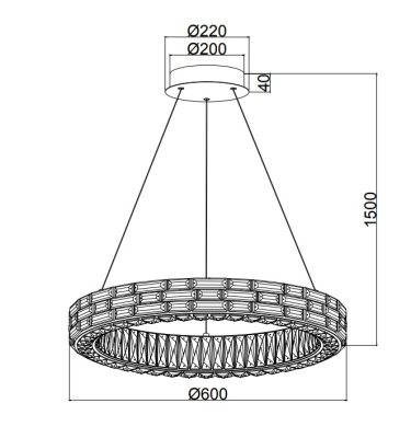 Люстра подвесная Stilfort 4014/03/06P серия Gabbana