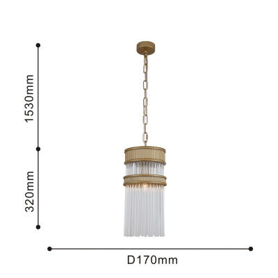 4200-1P, подвес, D170xH490/1850, 1xE14x40W, excluded