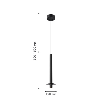 4402-1P, подвес, D120xH500/1500, LEDx6W, 525LM, 4000K, IP20, included