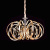 134/12B-70W-4000K Люстра светодиодная подвесная (золото, с хрусталем) ELVAN от интернет магазина Elvan.ru