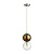 4980/1B PENDANT ODL22 469 хром/коричневый/стекло Подвес G9 1*40W TWIXY