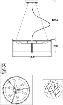 Подвесная люстра Arte Lamp GALATEA