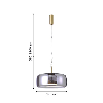 4234-2P, подвес, D380xH390/1800, LEDx12W, 1300LM, 4000K, included