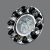 8001-MR16-5.3-Bk-Ch Светильник точечный черный-хром от интернет магазина Elvan.ru