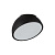 7658/11L MITRA LED SN 084 Светильник пластик/белый/черный LED 11Вт 4000K D200 IP20 PLUTO BLACK