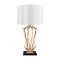 118-E27x1 Лампа настольная белая ELVAN от интернет магазина Elvan.ru