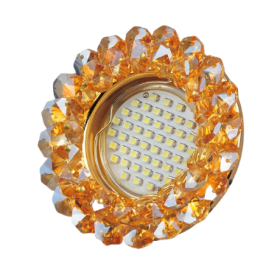 8003-MR16-5.3-Gl-Amb Светильник точечный янтарный-золото от интернет магазина Elvan.ru