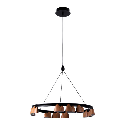 4266-12P, подвесная люстра, D600xH250/1610, LEDx55W, 2400LM, 4000K, included