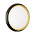 7651/DL PALE SN 141 Светильник пластик/черный/золотой LED 48Вт 4000К D380 IP43 TOFIQ BLACK