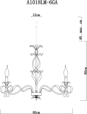Подвесная люстра Arte Lamp OLIVIA