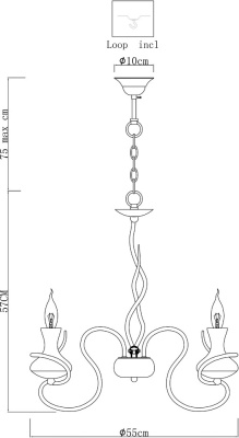 Люстра Arte Lamp VASO