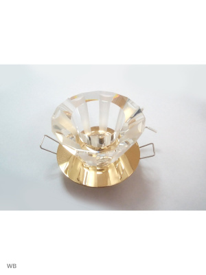 1108-GY-5.3-Gl Светильник точечный золото от интернет магазина Elvan.ru