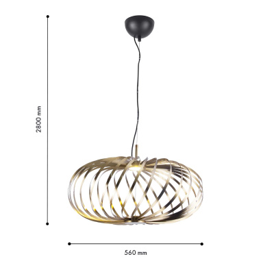 4680-1P, подвесная люстра, D560xH385/2800, LEDx6W, 500LM, 3000K, included