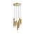 5061/32LB PENDANT ODL24 455 золотой/янтарный/металл/стекло Люстра каскадная LED 7*4W 3000K SHINY