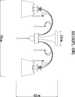 Люстра Arte Lamp BORGIA