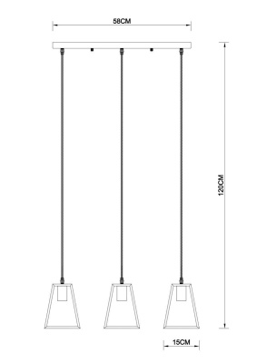 Подвесной светильник Arte Lamp Brussels A8030SP-3BK