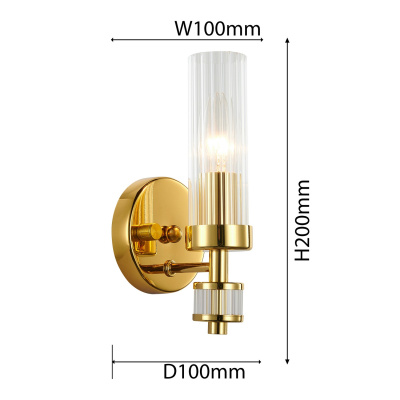 2673-1W, настенный светильник, D100xW100xH200, 1xE14x40W, excluded, dimmer