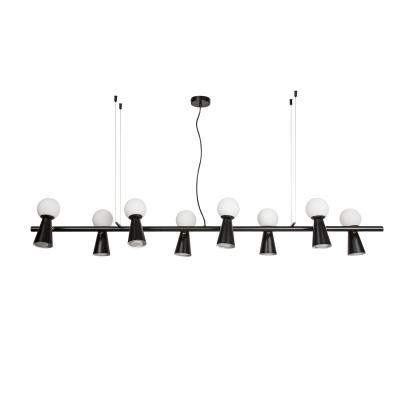 4095-8P, подвесная люстра, L1425xW330xH230/1730, 8xG9LEDx3W + 8xGU10x35W, excluded