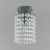 906-1 Светильник потолочный хром-прозрачный E14x1 ELVAN от интернет магазина Elvan.ru