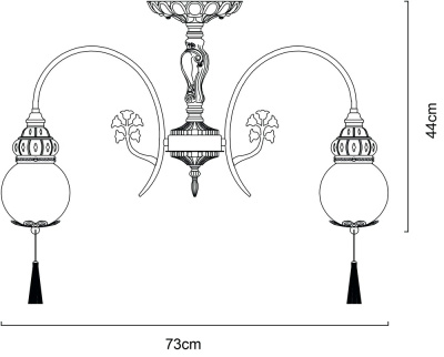 Потолочная люстра Arte Lamp SULTAN