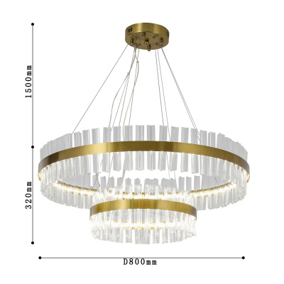 4012-12P, подвесная люстра, D800xH320/1820, LEDx40W + LEDx20W, 4800LM, 3000-6000K, included, remote control