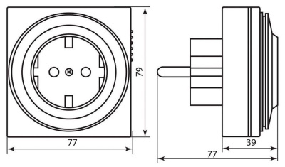 Розетка FERON TM32